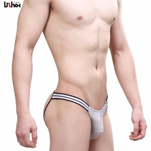 Sexy Gay Underwear Men Briefs Short Modal Hollow Back Panties Man U Convex Pouch Low Waist Jockstrap Cueca calzoncillos M-XXL