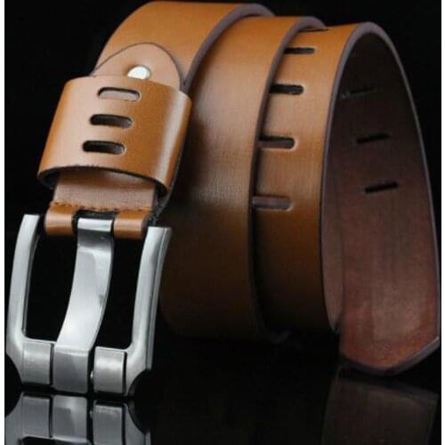 New Denim Mens Belt Antique Pin Buckle Belt