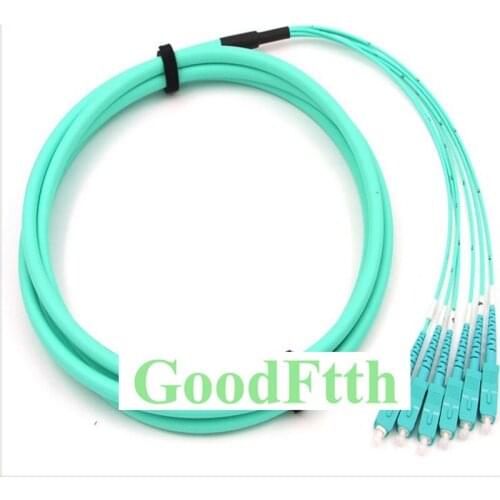 Fiber Optic Pigtail SC Multimode OM3 Trunk 6 cores Breakout 2.0mm GoodFtth 1-15m