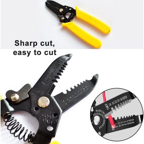 Portable Cable Wire Stripper Tool Pliers Crimping Cable Stripping Wire Cutters Multifunctional Crimping Stripping Plier Tools 3
