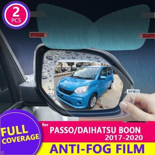 For Toyota Passo X Moda Daihatsu Boon M700 2017- 2019 Anti Fog Film Cover Rearview Mirror Rainproof Anti-Fog Films Accessories
