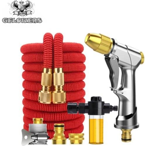 Direct selling Light Garden Watering Hose Wear-resistant Telescopic Magic Hose EU car Wash Hose Metal Car Wash Garden Supplies