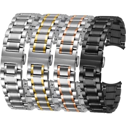 Stainless Steel Watch Band 18mm 20mm 22mm 24mm Bracelet Women/Mens Wrist Strap Suitable for Various Brand Watchband Free Tool