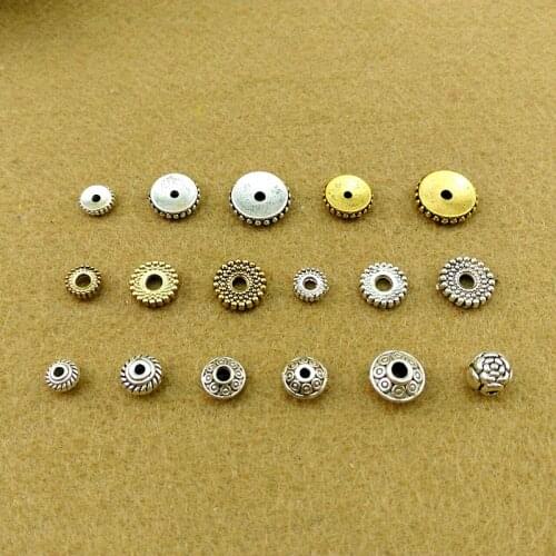 DIY Bead with Tibetan Silver Separator Pure Handmade Sweater Chain with Bodhisattva Accessories