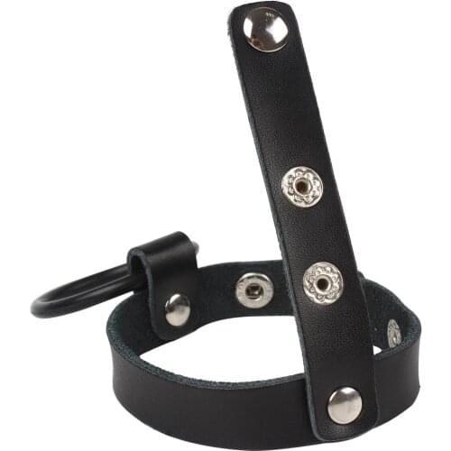 Sex Toys For Men Leather Reuseable Male Chastity Belt Device Penis Sleeve Bondage Set Kit Cockring Silicone Cock Ring Cake