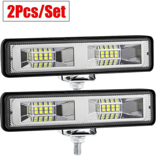 LED Work Light Bar Car Headlights 12-24V Auto Motorcycle Truck Boat Tractor Trailer Off Road Working Light 48W LED Spotlight