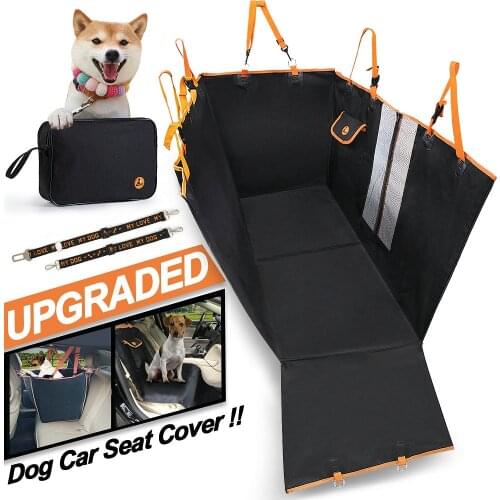 Upgraded Dog Car Seat Cover for Car Rear Back Seat 900D Waterproof Pet Travel Mat Separable Multi-function Dog Car Seat Cover