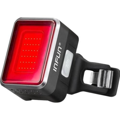 INFUN F50 Bicycle Rear Light For Bike Automatic Brake Induction Taillight MTB Cycling Charge LED Safety Running Lamp Accessories