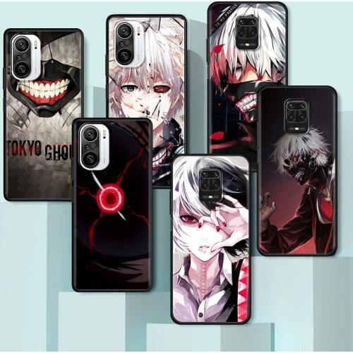 Japan Tokyo Ghoul Case for Xiaomi Redmi Note 9S 9 8 Pro 10 8T 7 9C 9A 8A 7A K40 Black Ultrathin Soft Luxury Phone Cover Coque