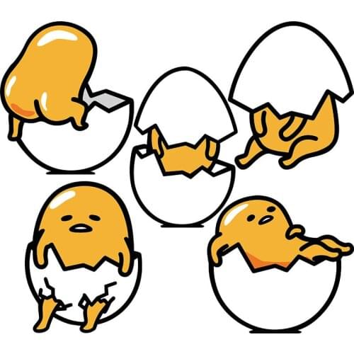 Funny Cute Lazy Egg Decorative Stickers for Motorcycle Notebook Car DIY Childrens Toys Guitar Refrig Decal