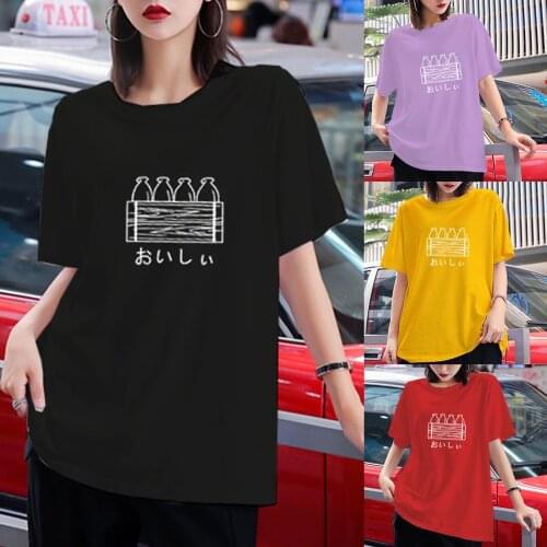Womens Short Sleeve Sports T-Shirt Round Neck Sweatshirt Pullover Printed All-match Top Fitness Sports Shirt Summer Blouse Tee