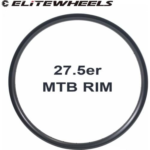 27.5er DH/AM/XC/Enduro Mountain Bike Carbon Rim Hookless/Asymmetric Tubeless Ready Rims For MTB Wheels 24/28/30/35/40/50mm Width
