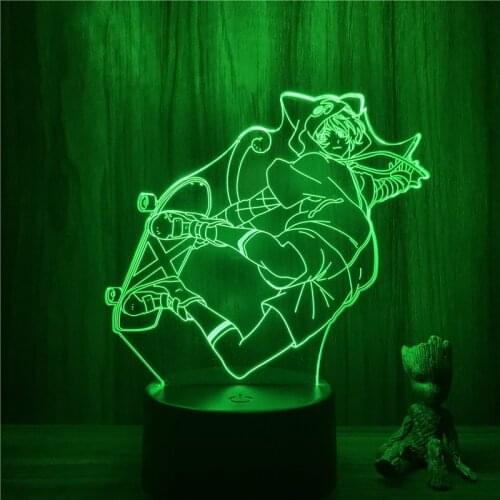 3D Nightlight Anime SK8 the Infinity MIYA Chinen Miya Action Figure 7 Colors Touch Optical Illusion Table Lover
