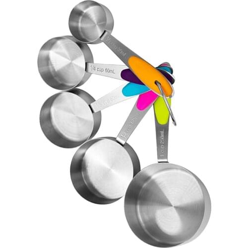 5pcs/set Kitchen Measuring Spoons Teaspoon Coffee Sugar Scoop Cake Baking Flour Measuring Cups Kitchen Cooking Tools Home Usage