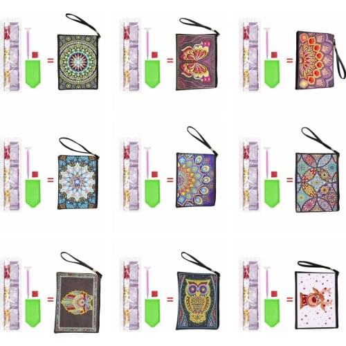 Diamond Painting 5D DIY Handbag Special Shaped Wristlet Bags Cosmetic Storage Bag Diamond Painting Women Wallet Purse Craft Gift