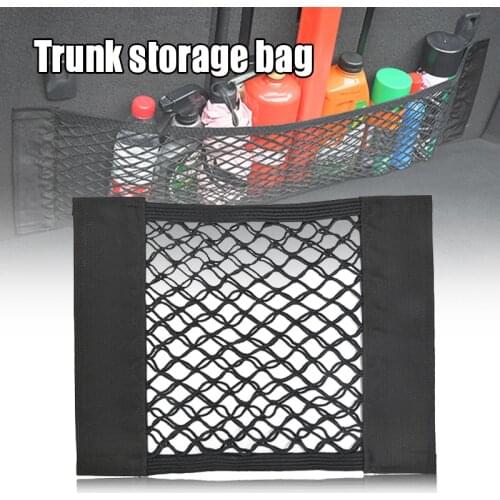 Car Storage Networks Velcros Net Bag Car Trunk Storage Bag Fire Extinguisher Fixed Car Supplies NJ88