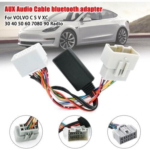 Car Audio Receiver for Volvo AUX IN Bluetooth Adapter for Volvo C30 C70 S40 S60 S70 S80 V40 V50 V70 XC70 XC90 Auto Accessories