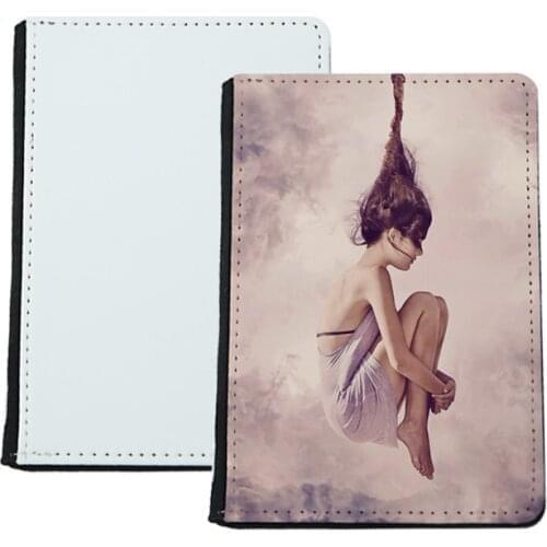 Free Shipping 12pcs/lot Blank Sublimation Passport Cover Hot transfer Printing Leather passport Case Blank consumables DIY