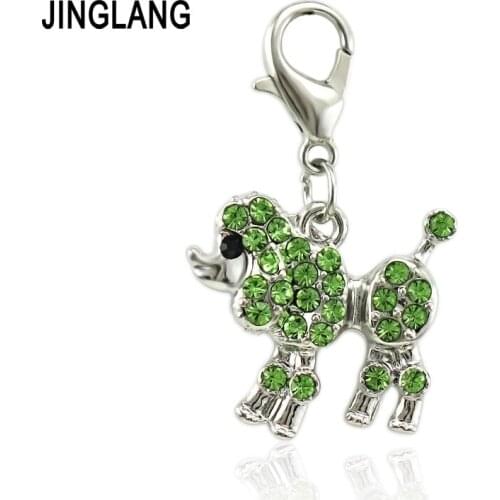 JINGLANG 12 Pieces New Dog Trendy Charms DIY Necklace Pendant Jewelry Accessories Making Man Women Retro Style Jewelry