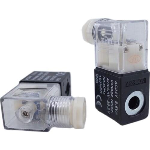 4V210-08 solenoid valve coil 24V Yade passenger type 220V valve head 4V310-10 pneumatic control valve DC12V AC380V AC110V AC36V