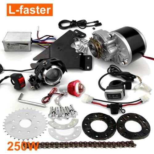 L-faster 24V 36V 250W Electric Bike Motor Kit For V Brake Bike Left Drive Brake Sensor Fit Hydraulic Oil Brake Handle
