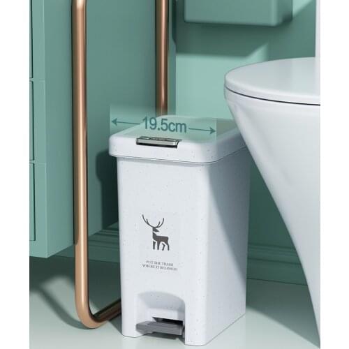 Trash Can Household Toilet with Lid Kitchen Living Room Creative Large Covered Foot Pedal Trash Can