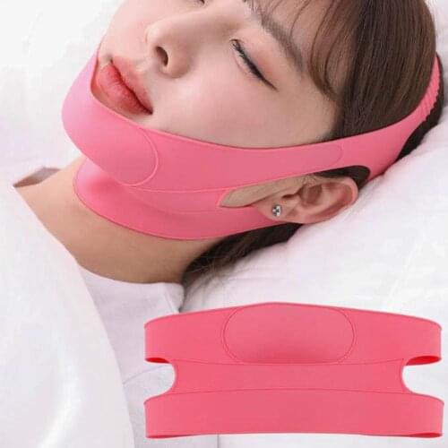 Face Neck Wrinkle Removal Slimming Mask Double Chin Lifting Firming Sleep Band Wraps Silicone Slimming Face Health Care
