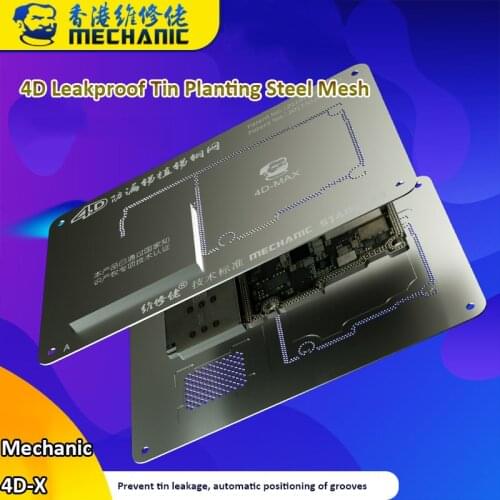 Mechanic 4D-X Leakproof Plant Tin Template For iPhone 11 Pro Max X XS MAX Motherboard NAND Middle Layer 3D BGA Reballing Stencil