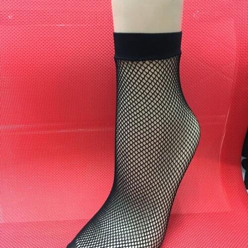 Makuluya 10 pairs Summer Classic Diamond Hollow Out socks thin Sexy lace small mesh screw-type Chromatic net socks MSL6