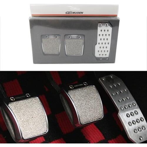 New Racing Mugen Pedals Car Foot Rest Accelerator Pedals Brake Pedal Clutch Pedals for Honda Accord Civic CRX Del Sol
