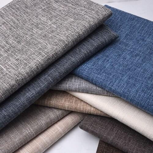 Solid Color Old Coarse Cloth Cotton Linen Fabric Thickened Thick Sofa Dustproof Tablecloth Diy Fabrics Cloth Per Meter Sewing