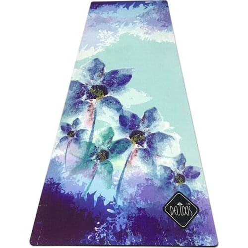 Rubber yoga swear printing anti-slip goddess mat sports fitness travel mat yoga mat natural rubber sport fitness mat 61cm