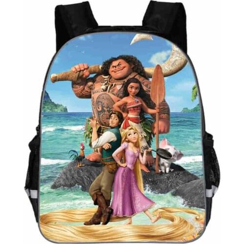 New Children Backpack Princess Moana Cartoon Printed Baby Kids Preschool School Book Bags Small Bag Boys Girls Schoolbag Mochila