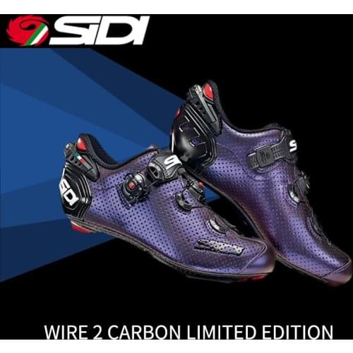 SIDI WIRE2 Limited Edition Carbon Sole Men Road Bike Bicycle Shoes Anti-slip Breathable Cycling Shoes Triathlon Athletic Shoes