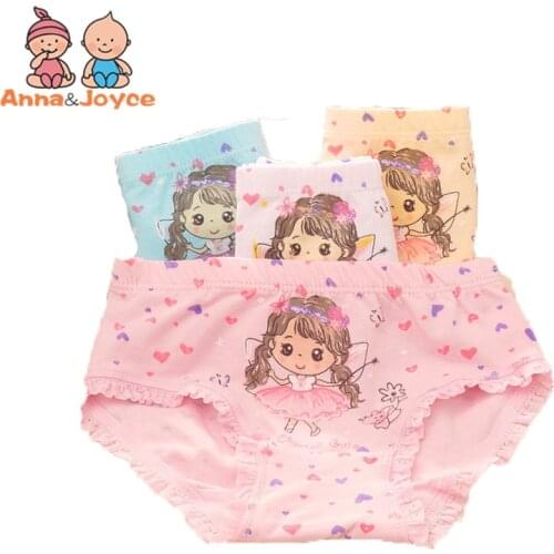 12pcs/lot girls briefs cute underwear character baby girl underwear panties for 3-8Y