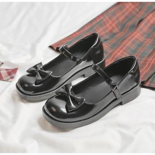 2021 New Spring Summer Woman Harajuku Jk Uniform Shoe Student Sweet Girl Female Kawaii College Japanese Cute Anime Lolita Shoes