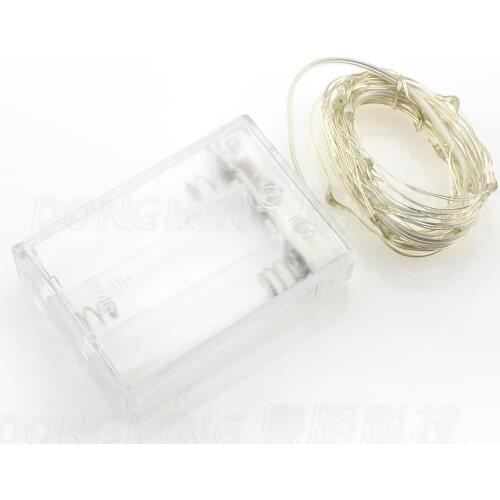 10m 100 leds battery operate waterproof fairy led string light EU US plug outdoor wire holiday wedding christmas decoration