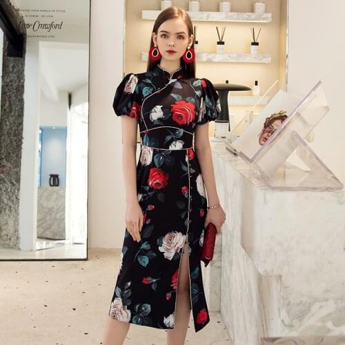 Летние платья с принтом Yigelila China At AliExpress