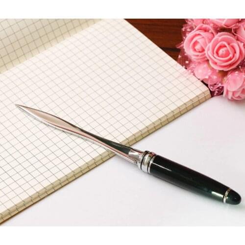 1PC Useful Black Office School Letter Opener Cut Paper Tool Letter Supplies Cutter Tool Business Cut Paper Utility Knife Supply