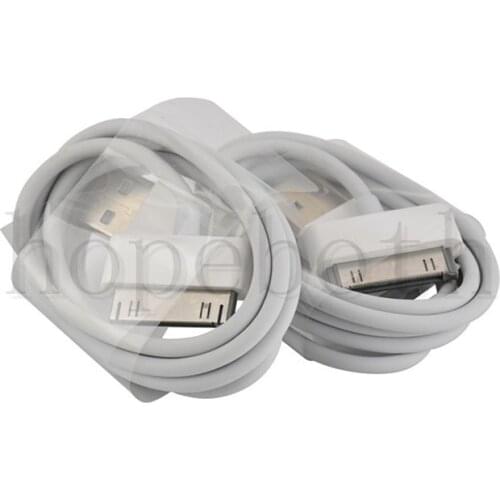 10PCS 30-Pin USB Cable For iPhone 4s TOP AAAA Quality 1m Data Sync Charger Cabo For iPhone 4 4S 3G 3GS for iPad 3 2