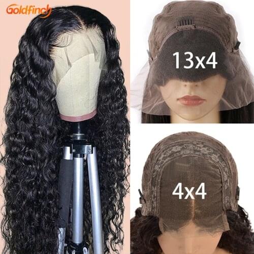 180 200 250 Density 30Inch WaterWave Lace Front Wig Water Wave Frontal Wig Pre Plucked Bleached Knots Closure Wig Human Hair Wig