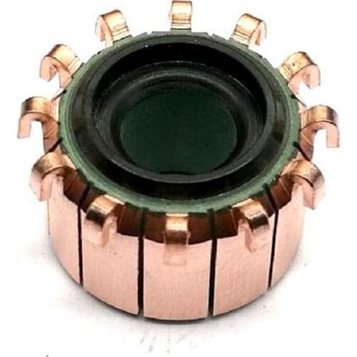 8*18.9*12.5mm 12P Teeth Copper Hook Type Electrical Motor Commutator