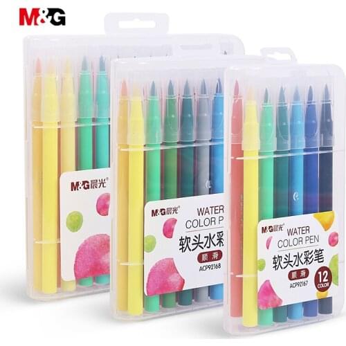 M&G Watercolor brush manga markers set for school drawing colored marker pens for sketch art design suppies liners gift for kid