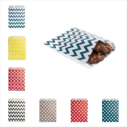 Free Shipping - 100/Pack Christmas New Year Party Wedding Birthday Favors Supplies Gift Candy Kraft Paper Bags