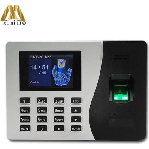TCP/IP Biometric Fingerprint Time Attendance K14 Smart Attendance Clock Employee Recognition Recording Device Electronic Machine