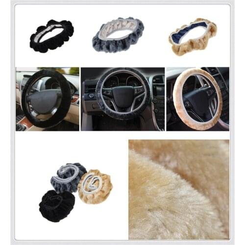 Car steering wheel cover plush super soft handle telescopic for Volvo V60 S60 XC60 XC40 360c V90 V40