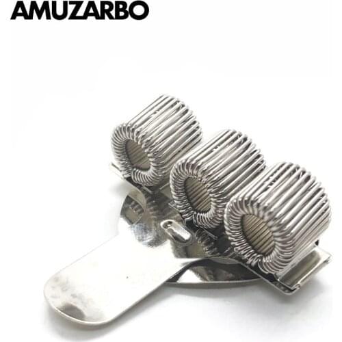 Creative Triple And Single Hole Metal Pen Holder Notebook Pocket Pen Clip For Office Teacher Doctor Nurse Student Stationery