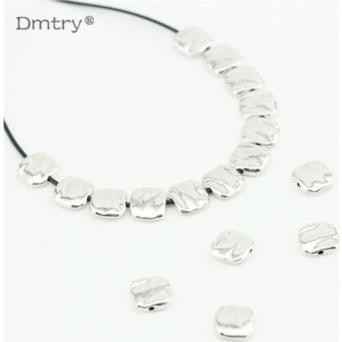 Dmtry 10pcs/lot Fashion Jewelry Silver Color Making Cuff Bracelets & Bangles Findings Accessory Spacers Beads C0202