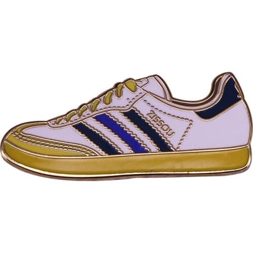 Zissou sneaker enamel pin The Life Aquatic with Steve Zissou brooch adventure traveller gift Wes Anderson fans collection