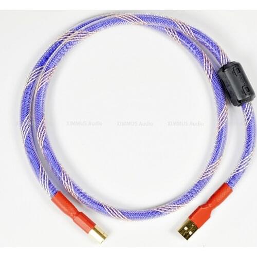 HiFi Sliver Plated USB Cable USB Type A To B Audio Data Cabl Multiple Shileding Gold Plated USB Cable For DAC PC HiFi